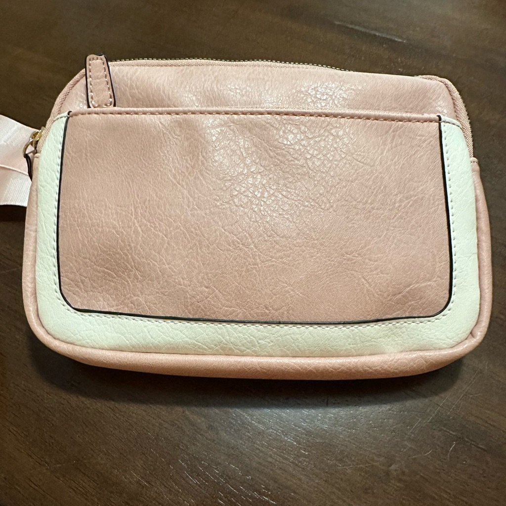 Brand New Light Pink And White Crossbody Unnamed Brand